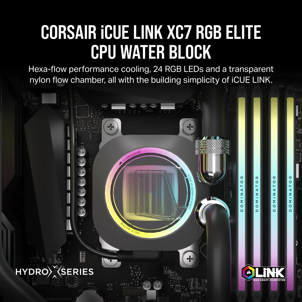 再入荷アイテム CPU ELITE RGB XC7 LINK iCUE Water CORSAIR | block PC用ファン・クーラー